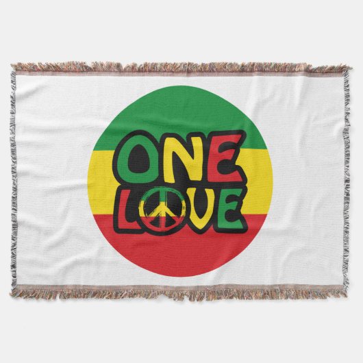 Eine Liebe, Reggae-Design mit Reggaefarben Decke (Vorderseite)