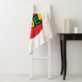 Eine Liebe, Reggae-Design mit Reggaefarben Sherpadecke (Beispiel)