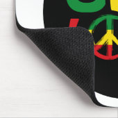 Eine Liebe, Reggae-Design Mousepad (Ecke)