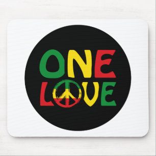 Eine Liebe, Reggae-Design Mousepad