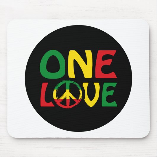 Eine Liebe, Reggae-Design Mousepad (Vorne)
