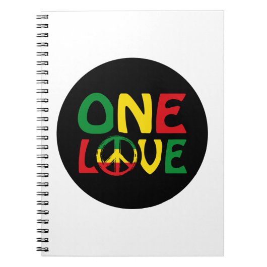 Eine Liebe, Reggae-Design Notizblock (Vorderseite)