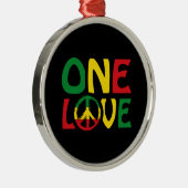 Eine Liebe, Reggae-Design Ornament Aus Metall (Rechts)