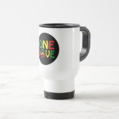 Eine Liebe, Reggae-Design Reisebecher (VorderseiteRechts)