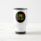 Eine Liebe, Reggae-Design Reisebecher (Mittel)