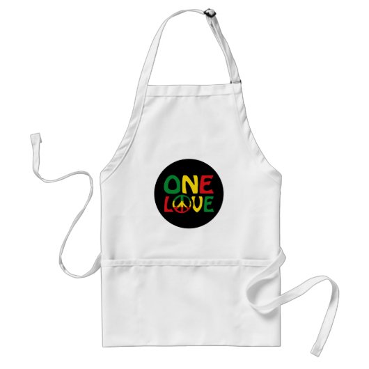 Eine Liebe, Reggae-Design Schürze (Vorne)