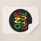 Eine Liebe, Reggae-Design Sherpadecke (Vorderseite (Horizontal))