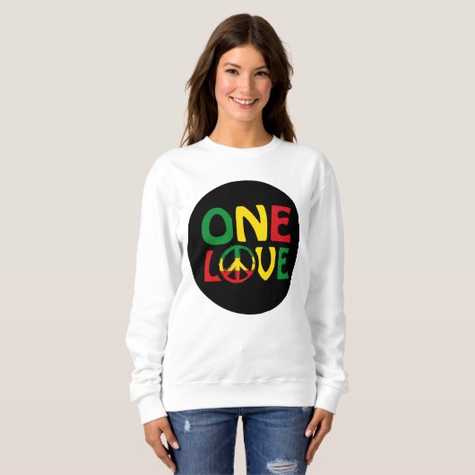 Eine Liebe, Reggae-Design Sweatshirt (Vorne ganz)