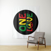 Eine Liebe, Reggae-Design Wandteppich (Beispiel)