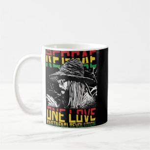Eine Liebe Reggae Music Heartbeat Rastafari Rasta Kaffeetasse