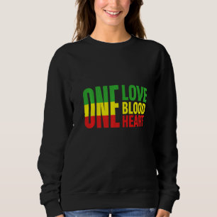 Eine Liebe Reggae Roots Reggae Music Jamaica Rasta Sweatshirt