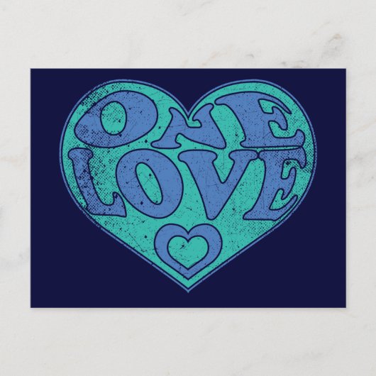 Eine Liebe Retro Postkarte (Vorderseite)