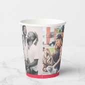 Eine Liebe so stark 40 Jahre rubinrot Hochzeit  Pappbecher (Rechts)