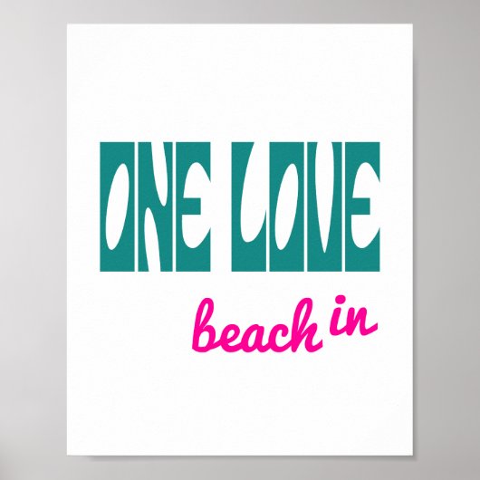 Eine Liebe (Standard-Bildformat) Poster (Vorne)