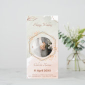 Eine Liebe Story Blooming im April ، Einladung zur (Stehend Vorderseite)