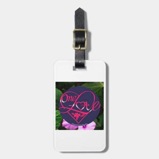 Eine Liebe und I LIEBE U Gepäckanhänger (Vorderseite vertikal)