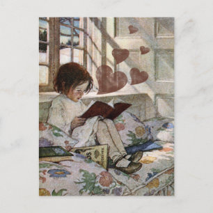 Eine Liebe zum Lesen Postkarte