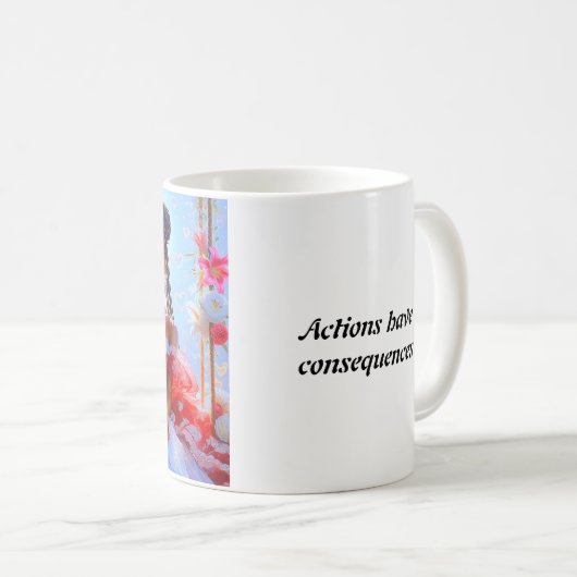 Eine liebende Embrace im Pokal: Wärme für Sie - Kaffeetasse (VorderseiteRechts)