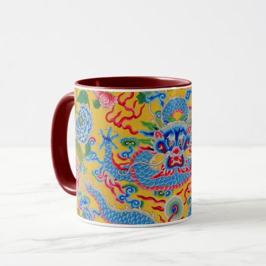 Eine liebenswerte Philip Jacobs Fabric Dragon Tass Tasse (Vorderseite Links)