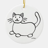 'Eine liebevoll gearbeitete Frau lebt hier' Urlaub Keramik Ornament (Vorne)