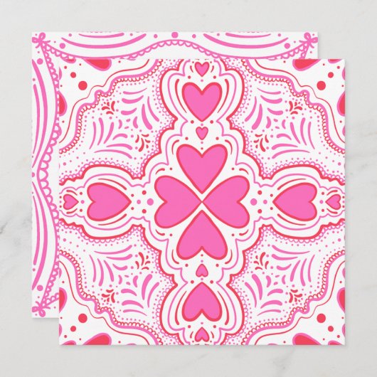 Eine liebevolle Feier Einladung (Vorne/Hinten)