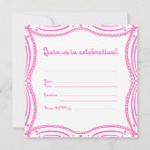 Eine liebevolle Feier Einladung (Rückseite)