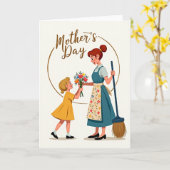 Eine liebevolle Geste einer Mutter Karte (Gelbe Blume)