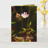 Eine liebevolle Tante, Beileidskarte Karte (Gelbe Blume)