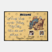 Eine liebliche Dame und ein grauenhafter alter Man Fußmatte (Vorderseite)