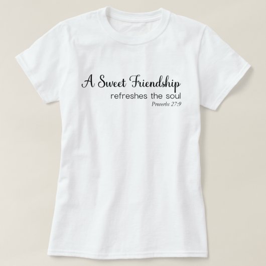 Eine liebliche Freundschaft erfrischt das Christli T-Shirt (Design vorne)