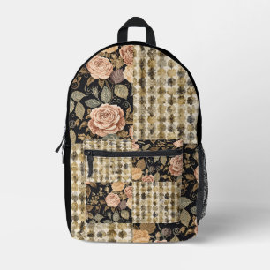Eine liebliche Mischung aus Blumen und Motivdesign Bedruckter Rucksack