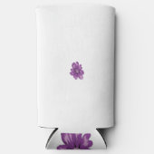 eine lila Blume auf weißem Hintergrund Selters Dosenkühler (Vorderseite)