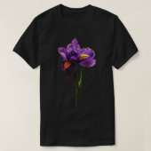 Eine Lila Iris T-Shirt (Design vorne)