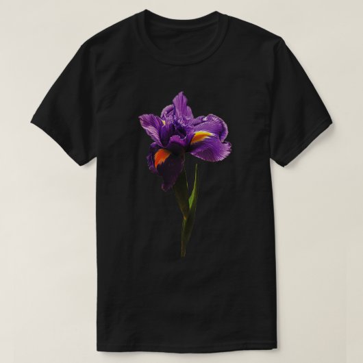 Eine Lila Iris T-Shirt (Design vorne)