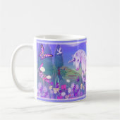 Eine Lila Paradies-Kaffee-Tasse Kaffeetasse (Links)