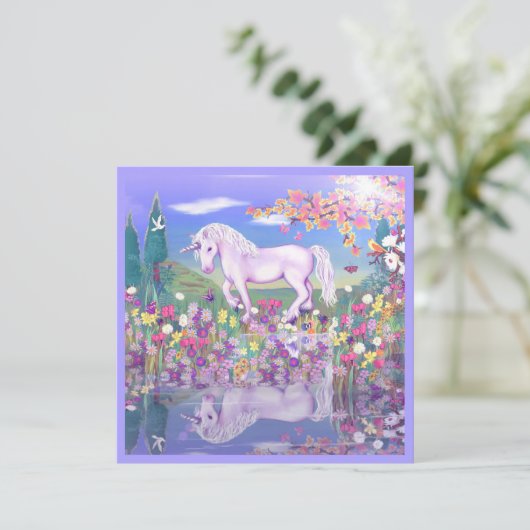 Eine Lila Paradise-Blindkarte (Stehend Vorderseite)