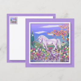 Eine Lila Paradise-Blindkarte