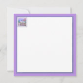 Eine Lila Paradise-Blindkarte (Rückseite)