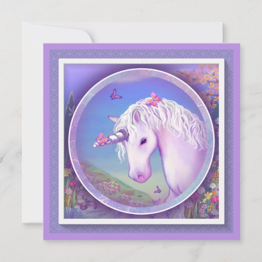 Eine Lila Paradise-Blindkarte (Vorderseite)