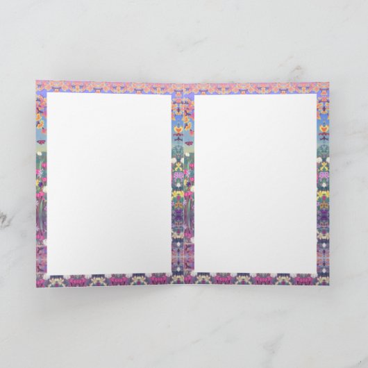 Eine Lila Paradise-Blindkarte Karte (Innenseite)