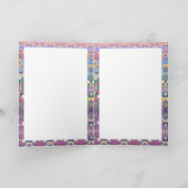 Eine Lila Paradise-Blindkarte Karte (Innenseite)