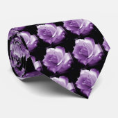 Eine lila Rose… Krawatte (Gerollt)