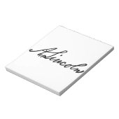 Eine Lincoln-Unterschrift Notizblock (Rotiert)