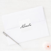Eine Lincoln-Unterschrift Quadratischer Aufkleber (Umschlag)