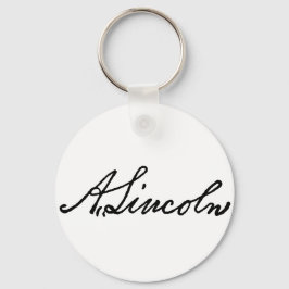 Eine Lincoln-Unterschrift Schlüsselanhänger