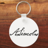 Eine Lincoln-Unterschrift Schlüsselanhänger (Vorderseite)