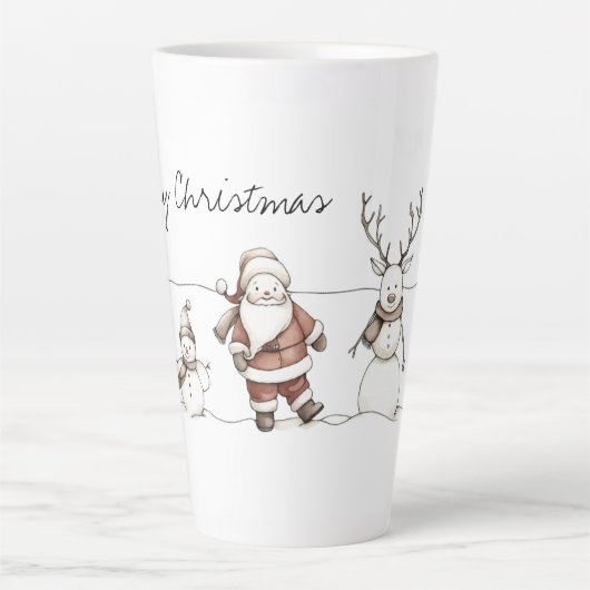 Eine Linie festlicher Freude Milchtasse (Vorderseite)