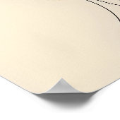 Eine Linie Kunst Poster (Ecke)