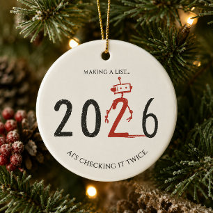 Eine Liste erstellen KI überprüft sie zweimal 2026 Keramik Ornament