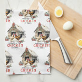 "Eine Liste machen, zweimal hüpfen" - Weihnachten Geschirrtuch (Viertel Falte)